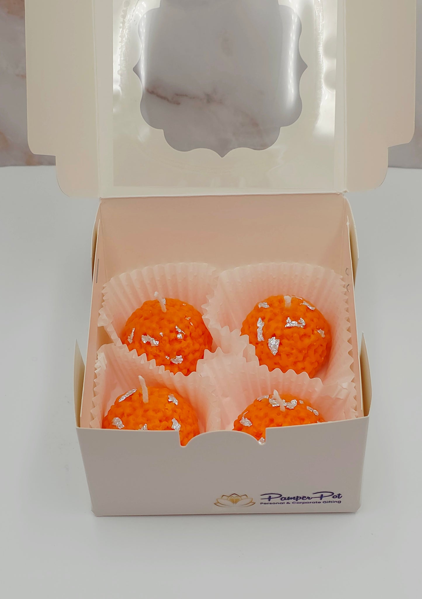 Golden delights - Set of 4 Festive Candles